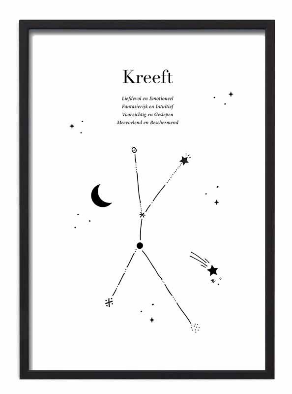 Sterrenbeeld poster - Kreeft