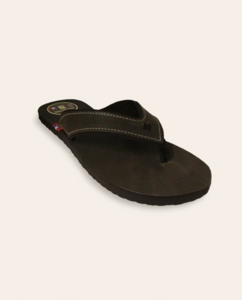 Tong / Slipper Leer SPERONE Chocolade
