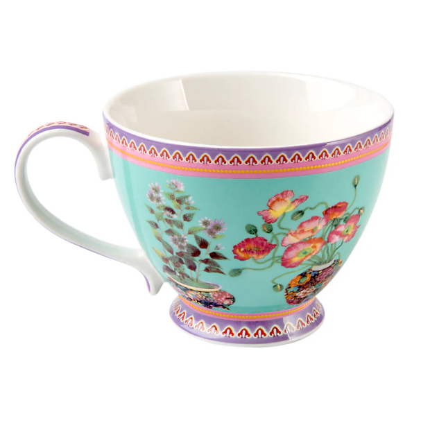 M&W Jardin Mug 400ml, Poppy Blue, giftbox