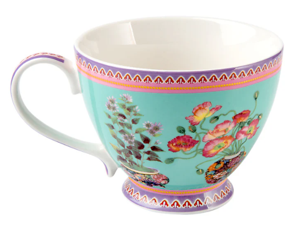 M&W Jardin Mug 400ml, Poppy Blue, giftbox