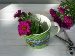 Volkswagen VW T1 Bus Kaffeebecher 370 ml in Geschenkbox - Love Bus/Grün