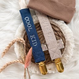 Pacifier cord - beige