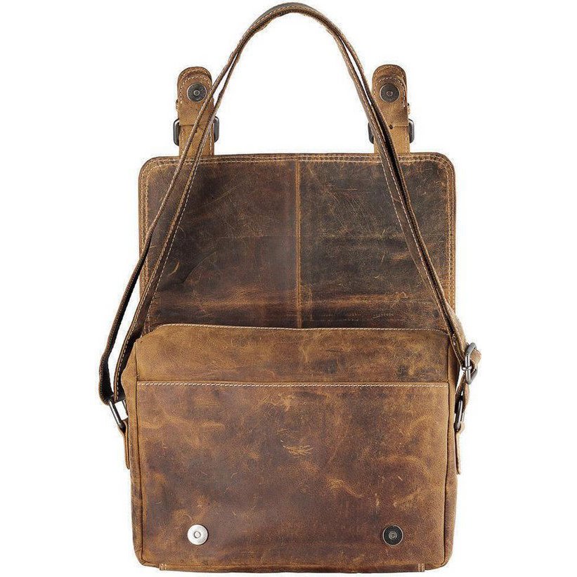 Leder -Männer -Umhängetasche Cognac - Damen Umhängetasche hellbraunes Leder