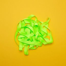 Gavebånd neon gult, neon gult bånd let at binde, 16 mm x 5 m neon grosgrain bånd til indpakning af gaver
