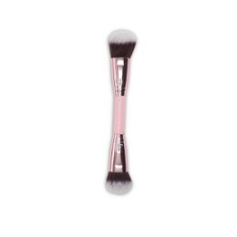 Soft Pink and Gold Foundation and Face Duo Brush