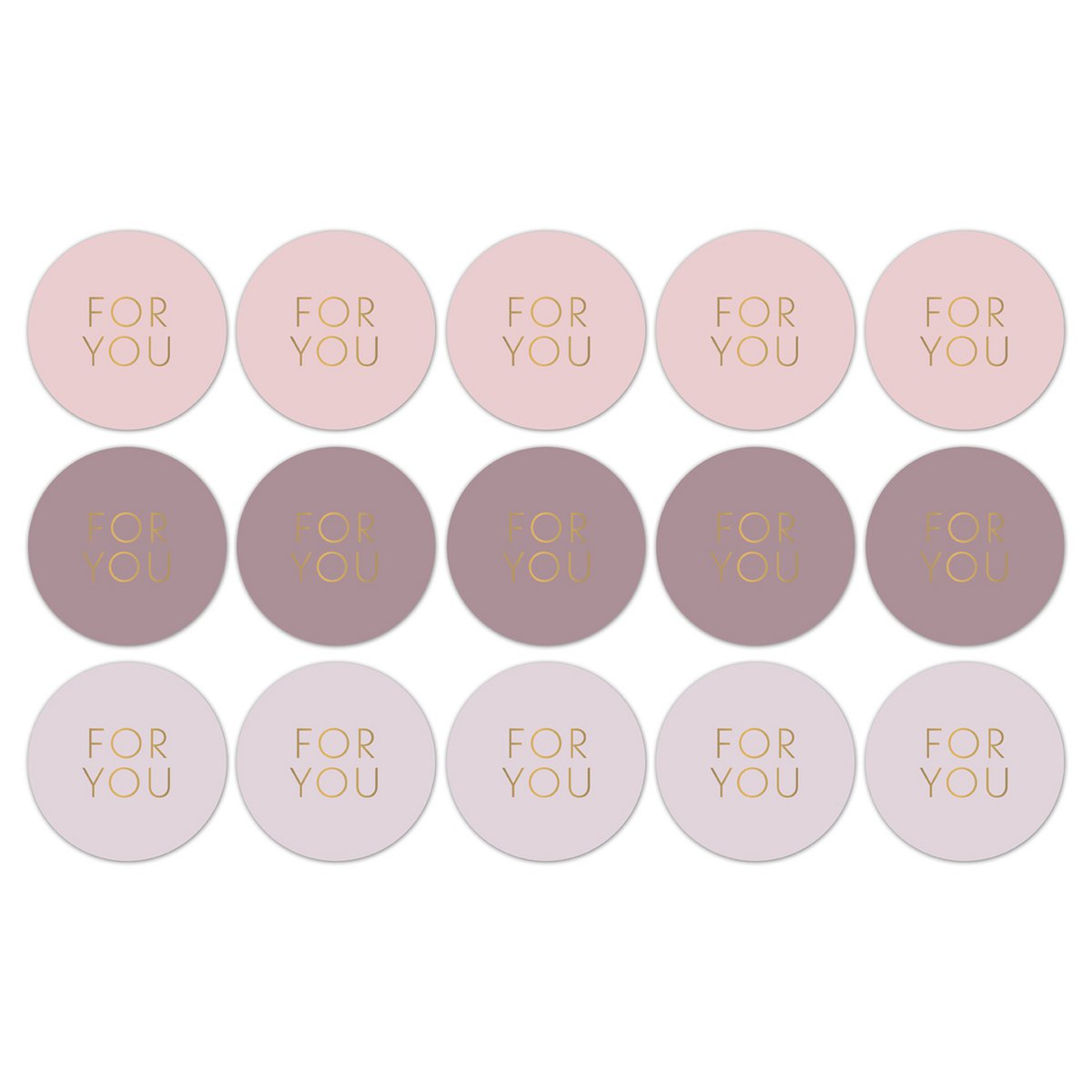 For You cadeaustickers op rol - 500 stuks