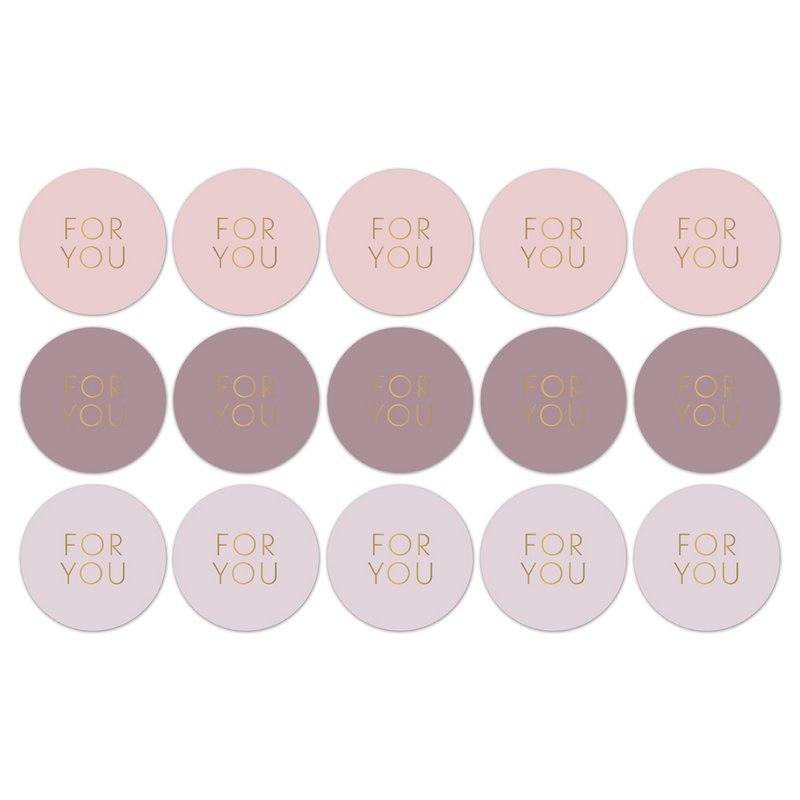 For You gift stickers on a roll - 500 pieces