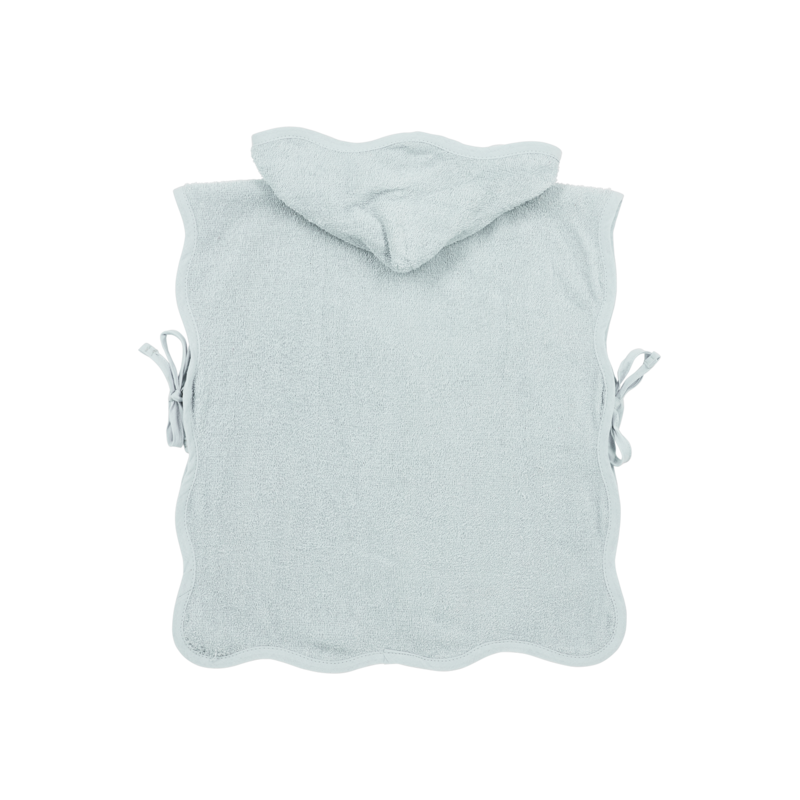 Badponcho badstof Ondulé Gris Bleu