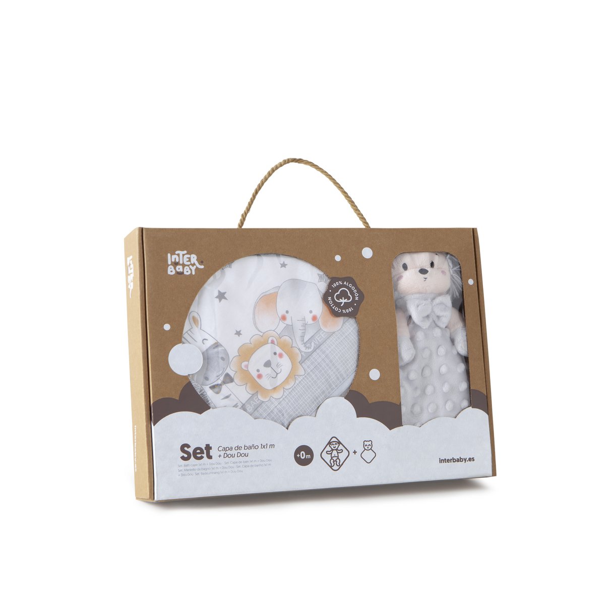 SET BADDOEK + DOU-DOU - MOD. ERIZO - GRIJS