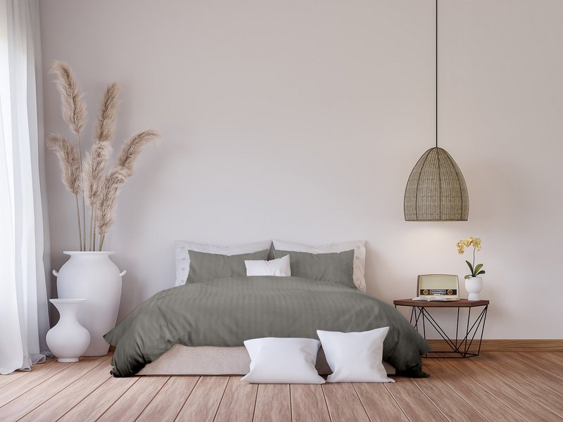 100% Bomuld Satin Dynebetræk Napoli - Taupe