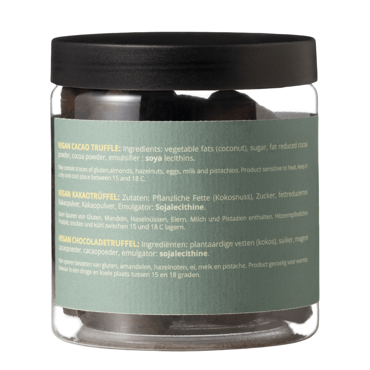 Vegan Summer Truffles Gift Jar 130g | Dairy-Free Summer Chocolate