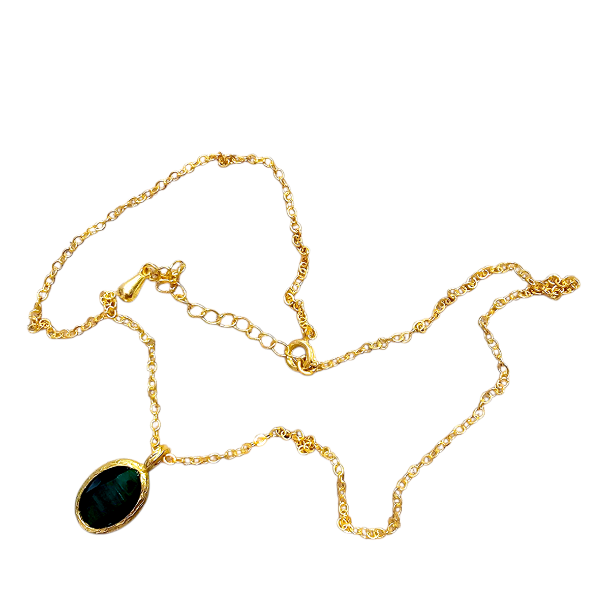 Collier Lumineux Émeraude