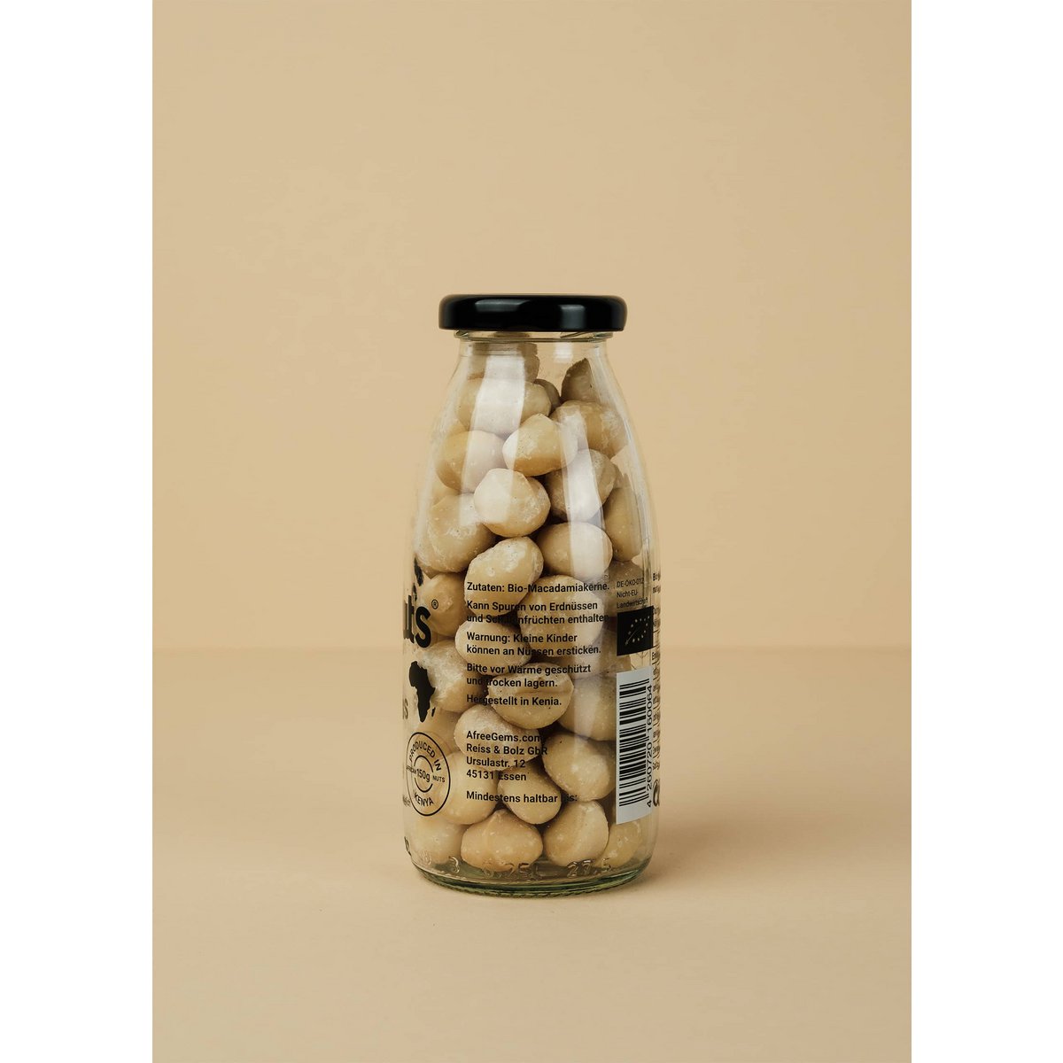 Premium Mountain Bio-Macadamias FreundeFlasche NaturInhalt: 140g