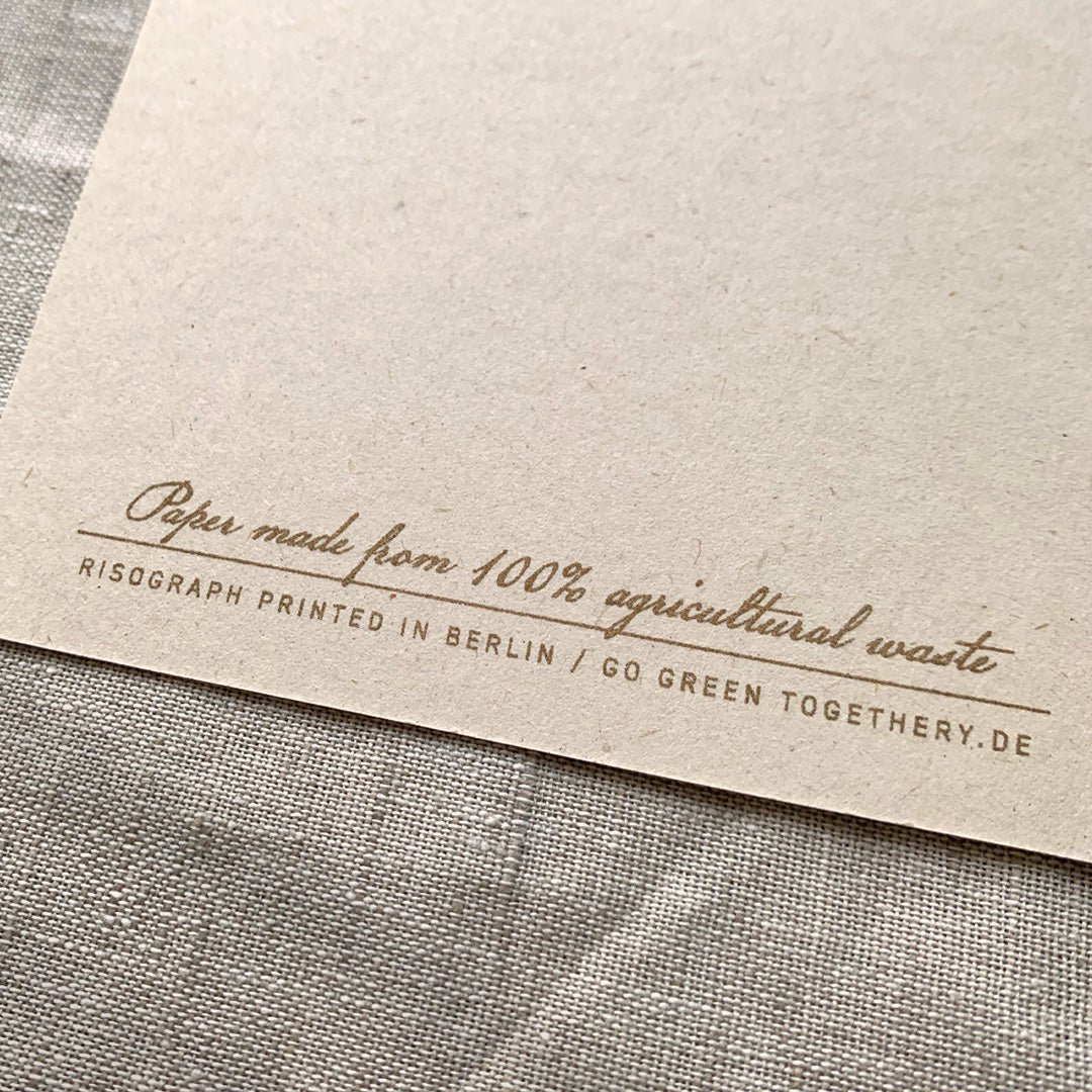 Postcard / lemons / eco paper