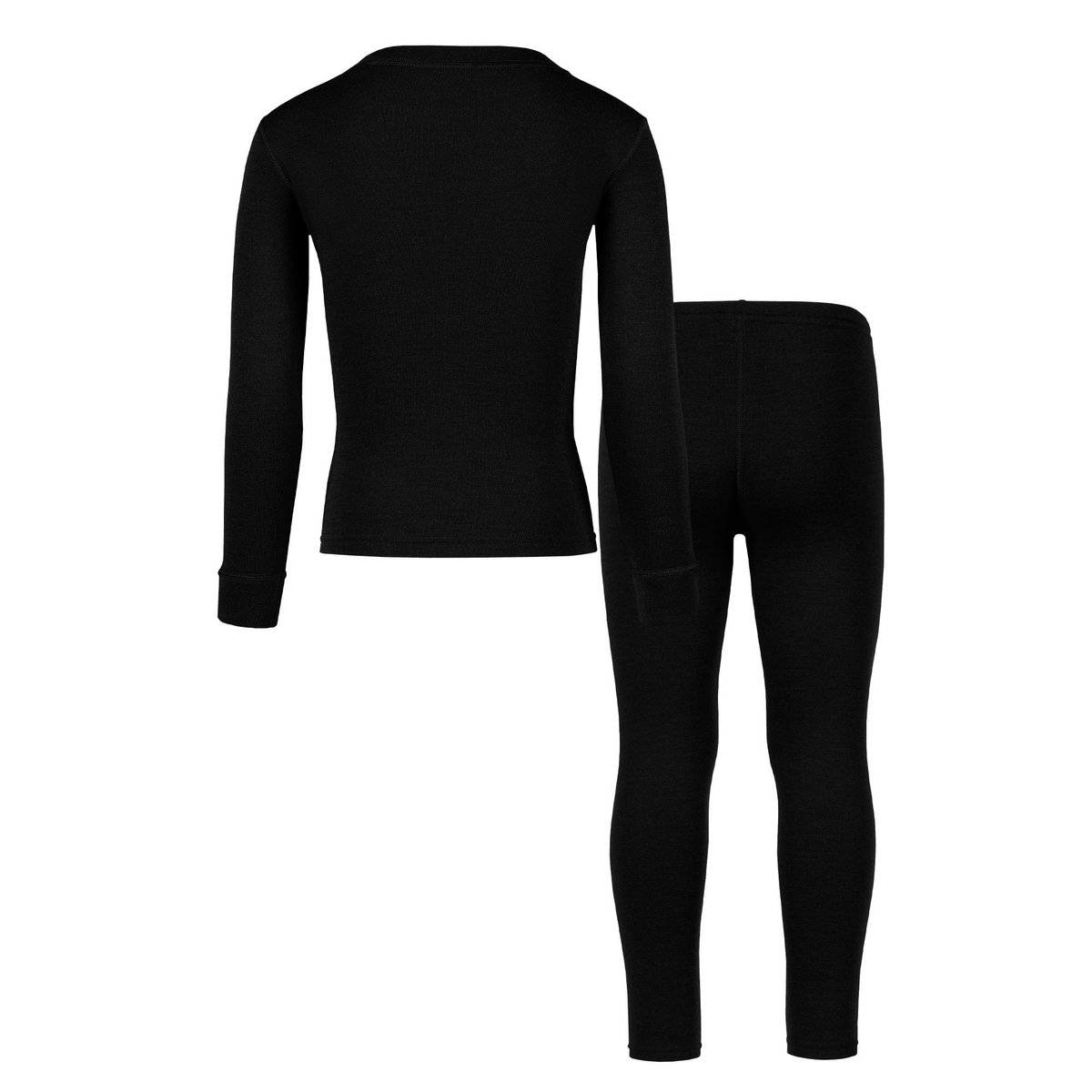 Ensemble manches longues enfant 250 Merino Black