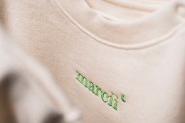 HOODIE "PureNature" - Embroidery Blue