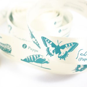 Satin ribbon caterpillar-doll-butterfly (25 m roll)