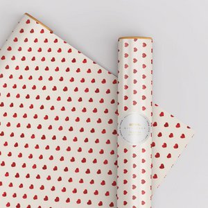 Herz - Geschenkpapierrolle