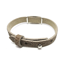 Leren armband Monstera
