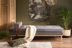 Daybed velvet grey