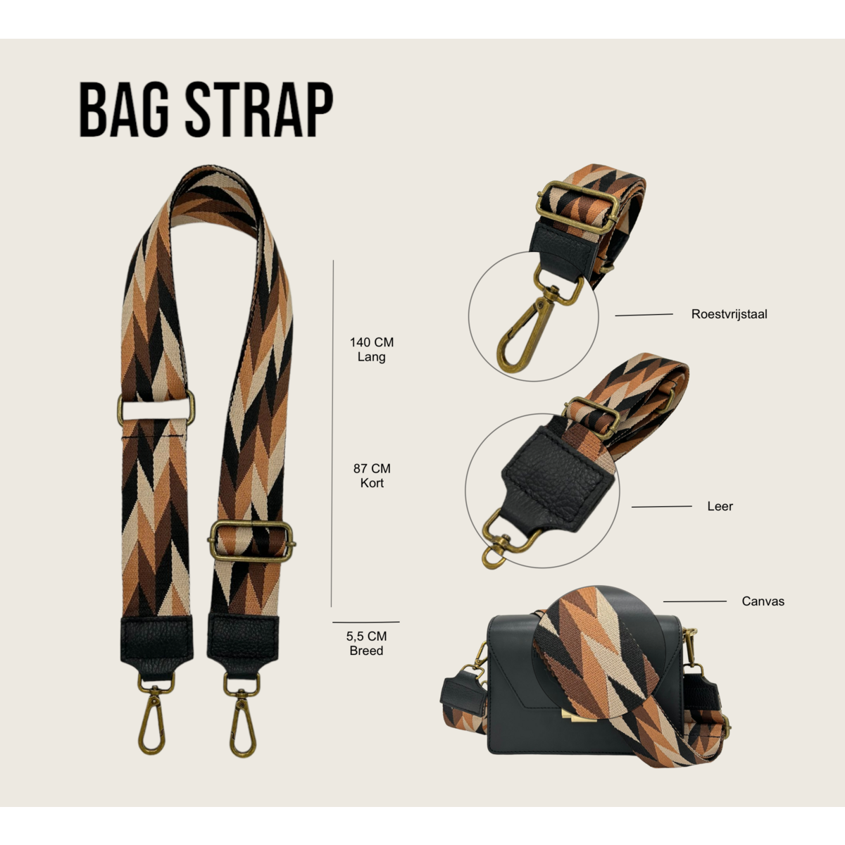 Tracolla per borsa Kiki