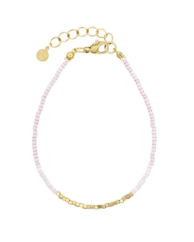 Silke satin armbånd - antik syrin