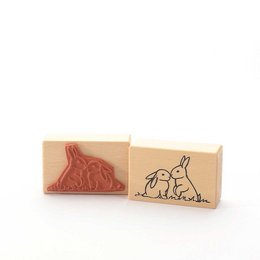 Stempel: snoezige konijnen