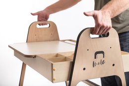 Verstelbare kinderkunsttafel Julle