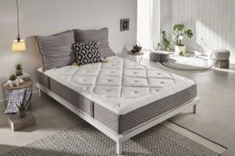 Platinium klassische viskoelastische Matratze -White - Dicke: 26 cm - Moonia
