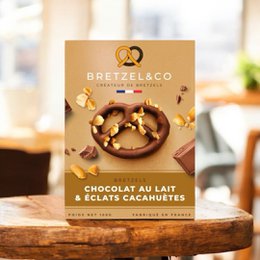 Bretzel mælkechokolade - jordnødder