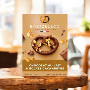 Bretzel melkchocolade - pinda's