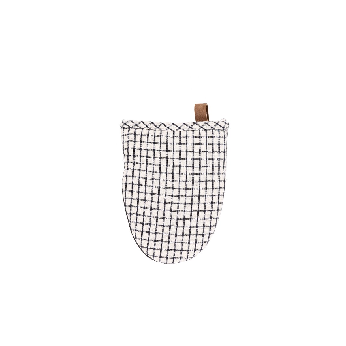 Pinza SHERLOCK TARTAN - SET/2 - 14x18 cm, negro/blanco