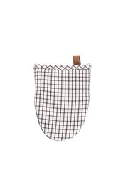 Pinza SHERLOCK TARTAN - SET/2 - 14x18 cm, nero/bianco
