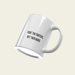 Banksy Ceramic Mug 325ml -  The Flower Thrower