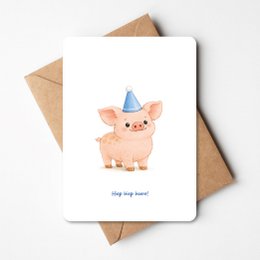 Birthday Card | Little pig