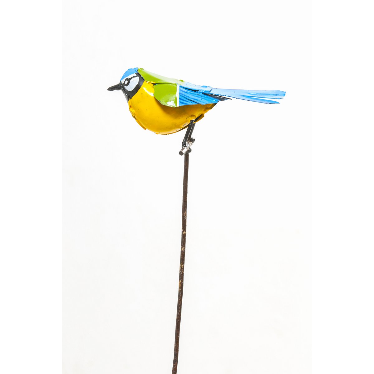 Zimba-Arts METAL BLUE TIT ON STICK