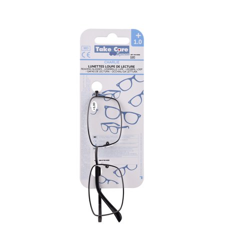 Leesbril – Charlie Metal Zwart +1,0