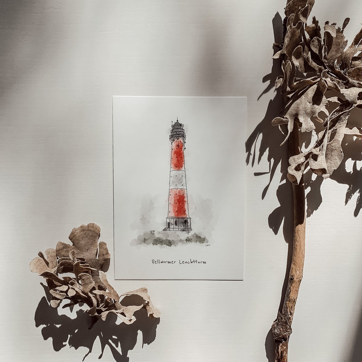 Postcard Pellworm Lighthouse