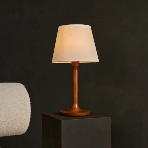Nova Chestnut Brown Wooden Lamp