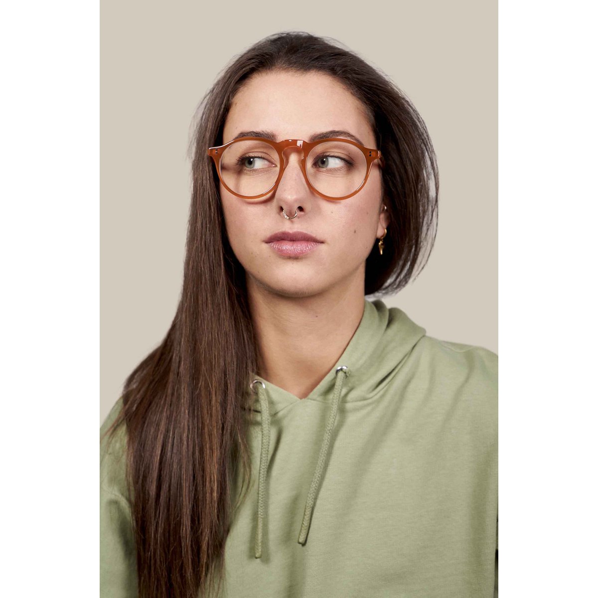 Lunettes anti-lumière bleue modèle Henry, monture en acétate, couleur sunrise