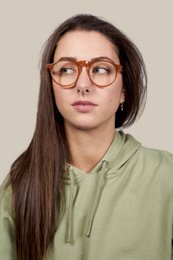 Lunettes anti-lumière bleue modèle Henry, monture en acétate, couleur sunrise