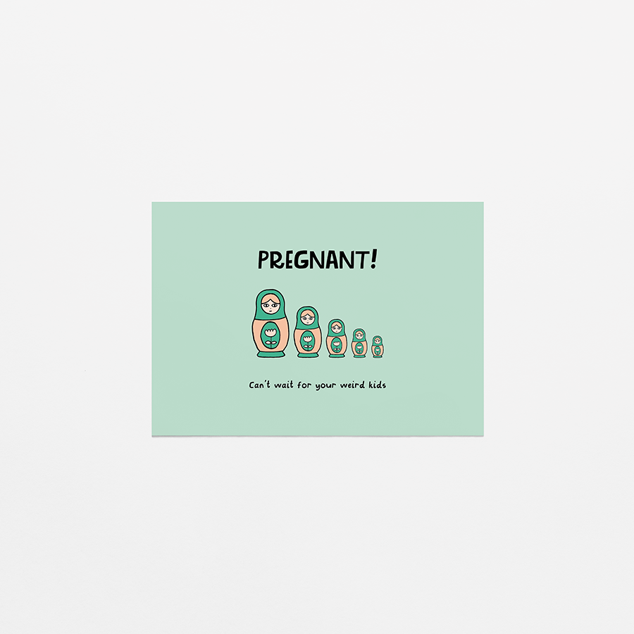wenskaart - Pregnant