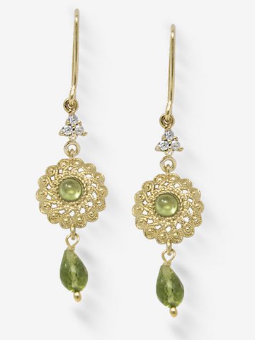 Filigrana Earrings With Peridot