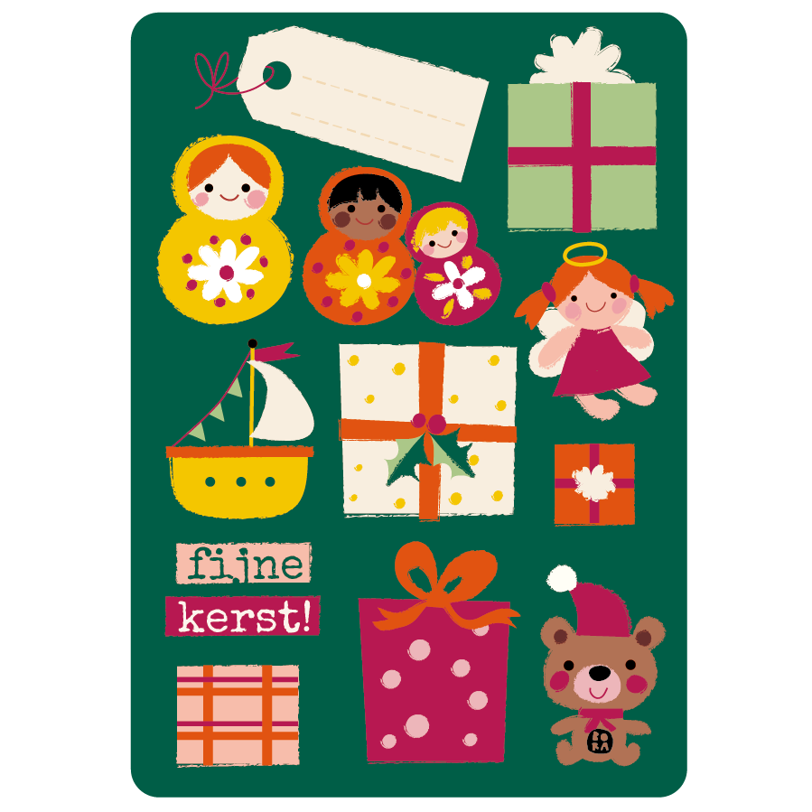 christmas postcards (dutch)