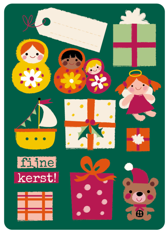 christmas postcards (dutch)