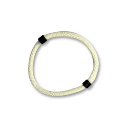 Pulsera de cuerda blanca