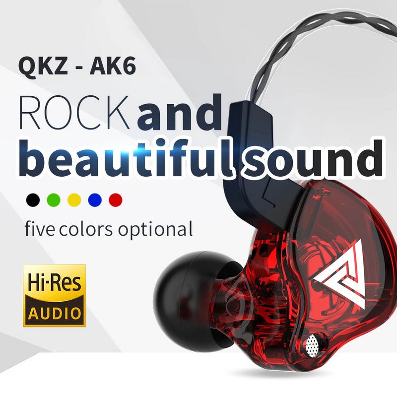 3.5mm câble filaire écouteurs QKZ AK6 HiFi qualité sonore écouteur avec fil jeu casque Gamer casque basse pas cher vente écouteurs