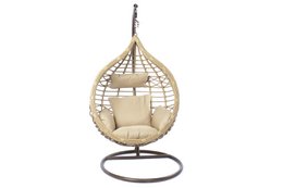 HÆNGENDE LÆNESTOL SYNTETISK RATTAN 90X70X110 120kg MA MB161055