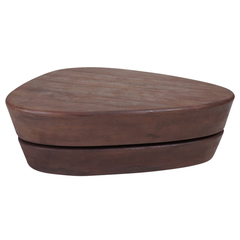 Mesa de café Kiva 107 x 80 cm - Espresso Mangohout