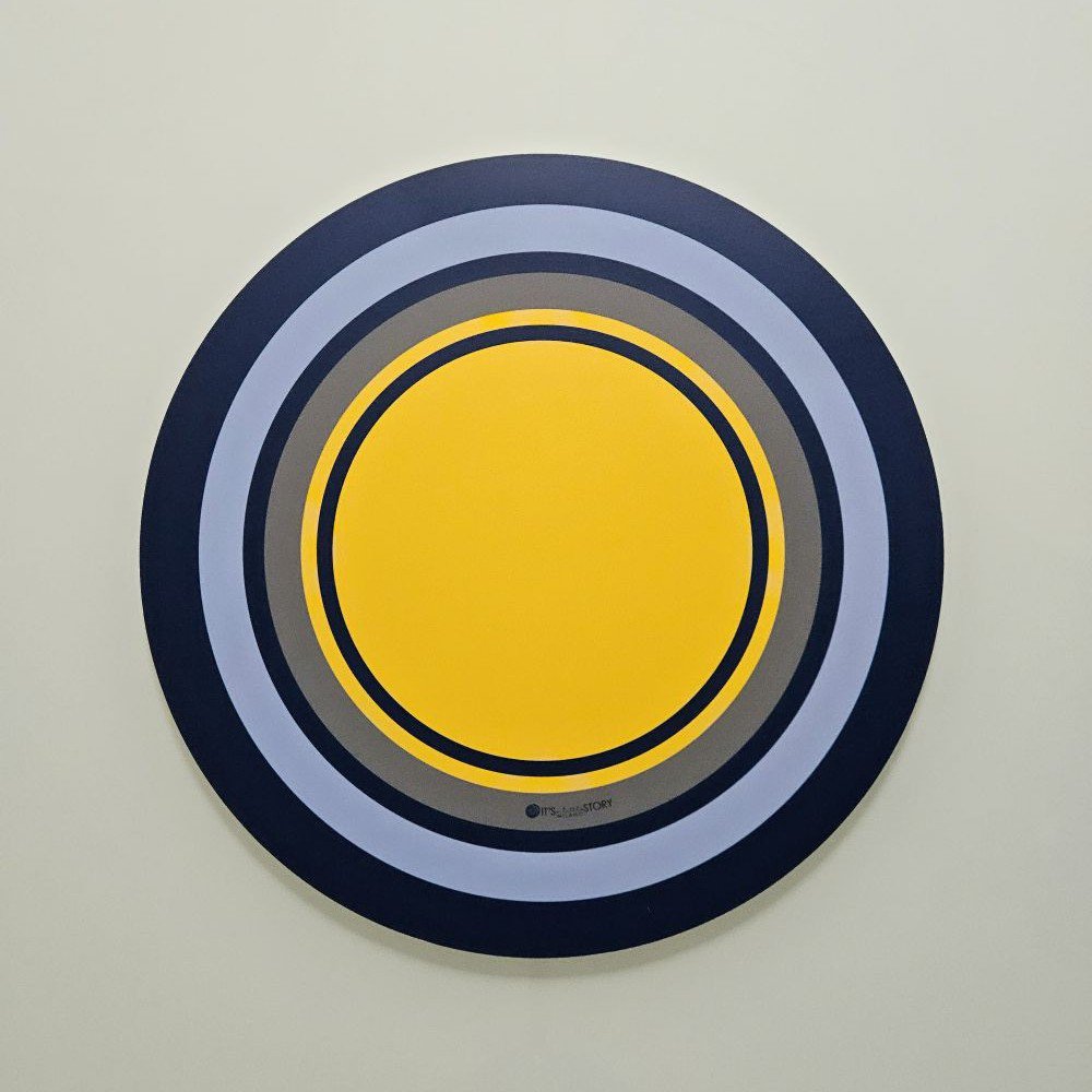 Set de table rond coloré et original Round Flower Bluebottle